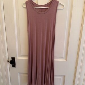 24/7 Maurices Mauve Tank Back Dress Sz M NWOT